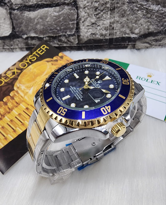 ROLEX BICOLOR FONDO AZUL